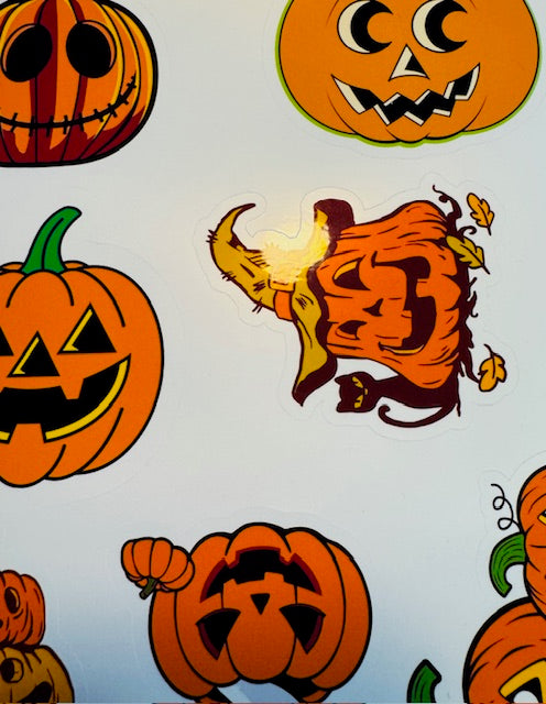 Retro Pumpkin Sticker Sheet