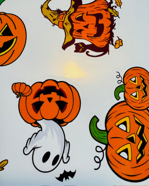 Retro Pumpkin Sticker Sheet
