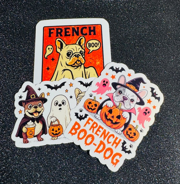 Frenchie Halloween Stickers