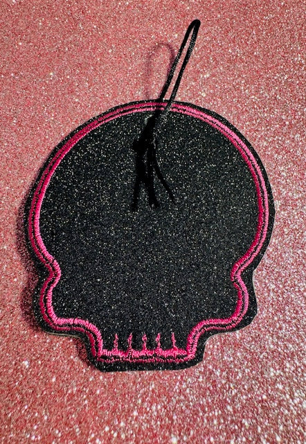 Pink Skull Halloween Ornament