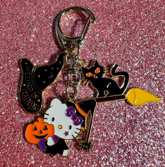 Wizard Kitty Zipper Pull