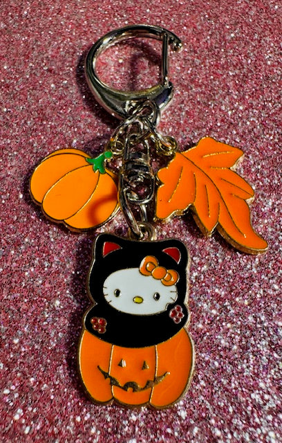 Pumpkin Kitty Zipper Pull