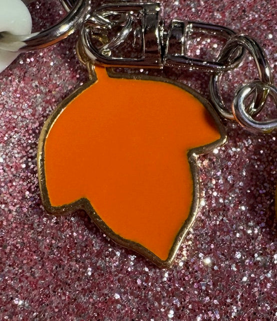 Coffee and Candy Corn Purse Charm