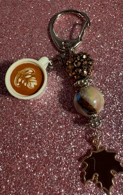Coffee Time Purse Charm