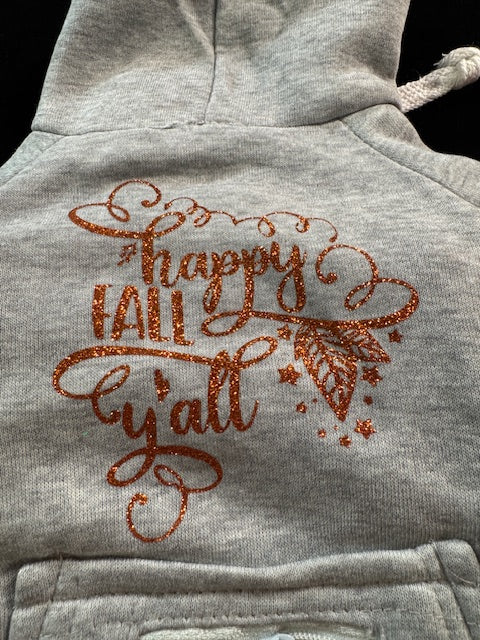 Fall Dog Hoodies Small