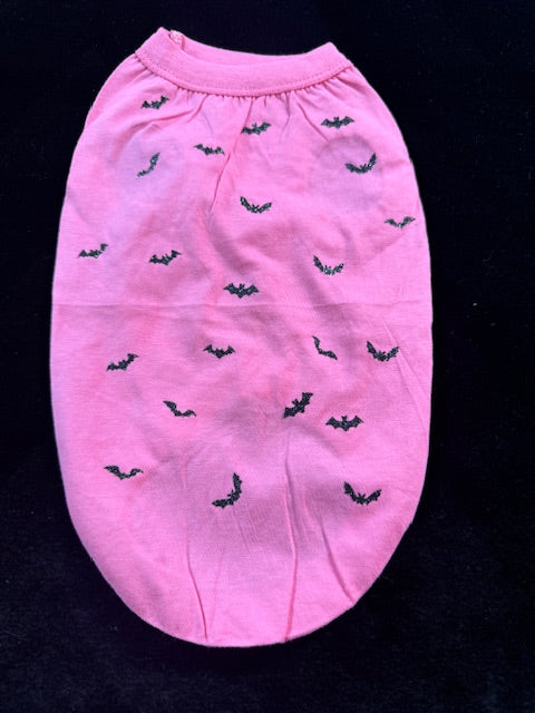 Bats and Cat Halloween Dog Shirts Size Medium
