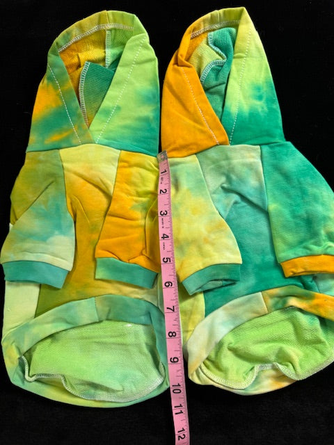 Tie-Dyed Hoodie Peace Sweatshirt Large