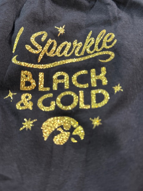 Black and Gold Dog Shirt Small