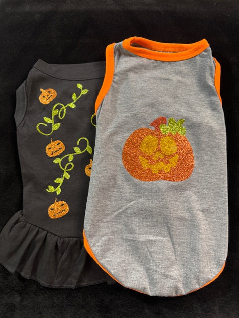 Pumpkins Galore Dog Shirts Large
