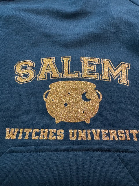 Salem Witches University Dog Hoodie Medium