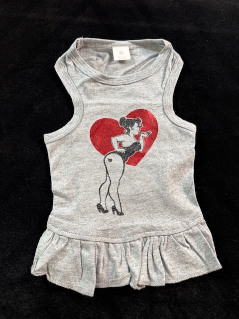 Pink Up Girl Dog Dress Large