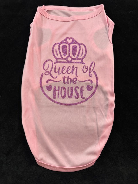 Queen of the House Dog Shirt XX Large