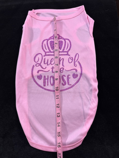 Queen of the House Dog Shirt XX Large