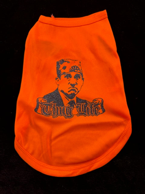 Thug Life Dog Shirt Medium