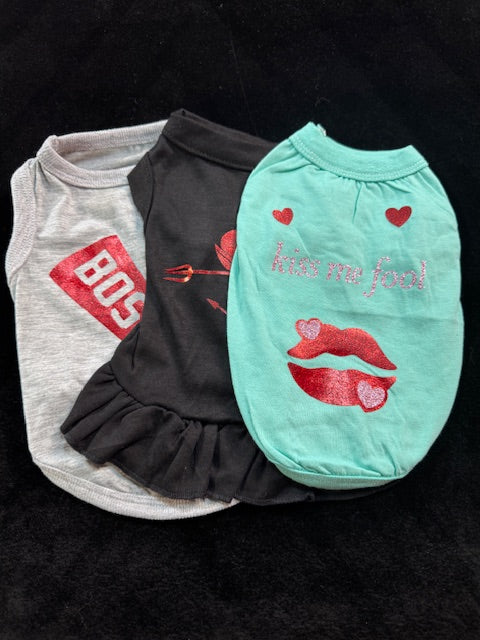 Trio of Dog Shirts Small