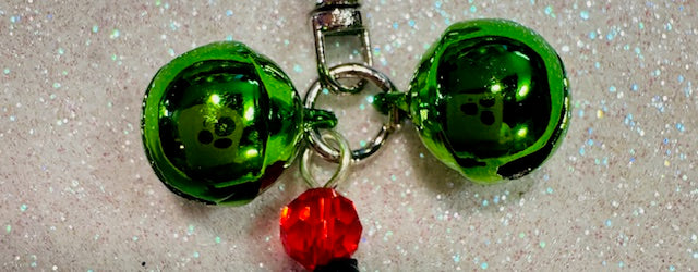Green Bells Purse Charm