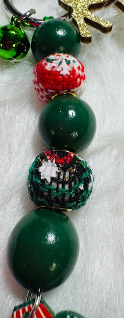 Santa Christmas Sweater Keychain