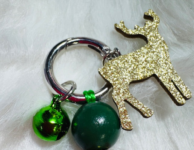 Santa Christmas Sweater Keychain