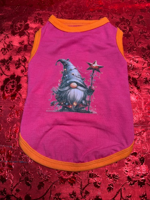 Christmas Gnome Dog Shirt Small