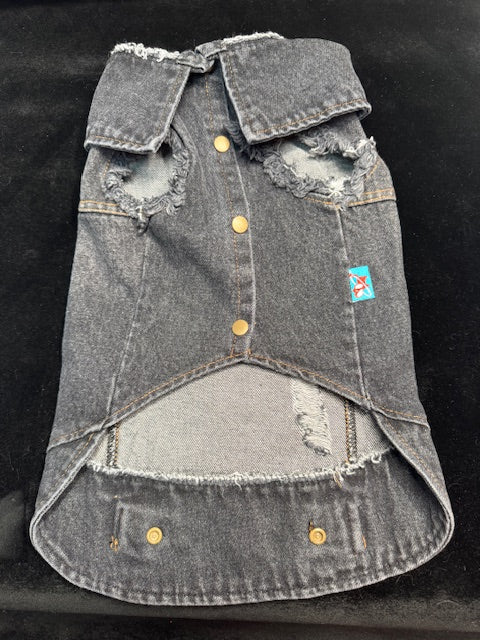 Strawberry Denim Dog Vest XL