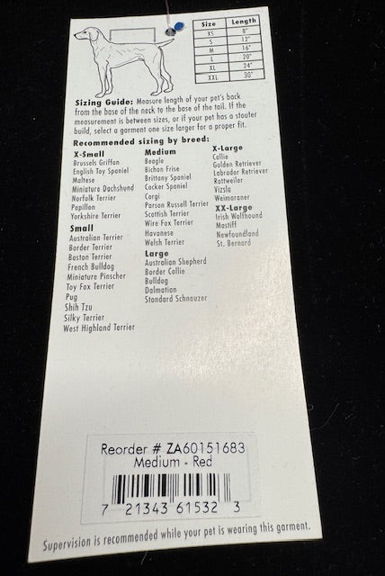 Whoville University Dog Hoodie Medium