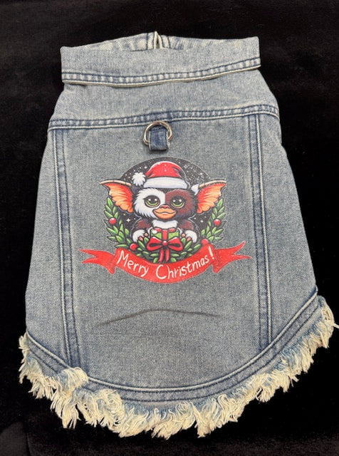Gremlin Denim Dog Vest XL