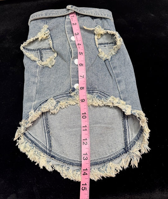 Gremlin Denim Dog Vest XL