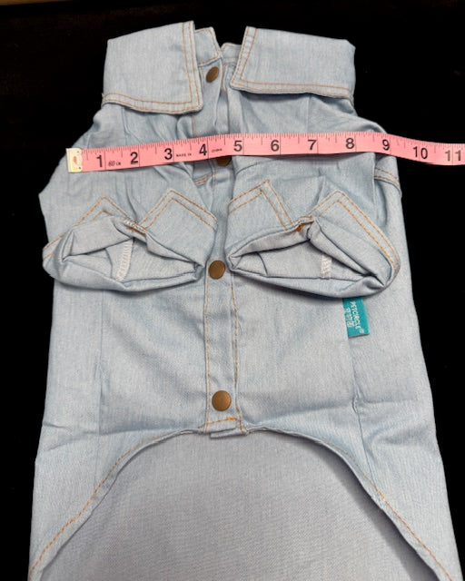 Christmas Gnome  Denim Dog Shirt XL