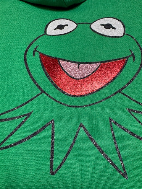 Froggy Green Dog Hoodie Large