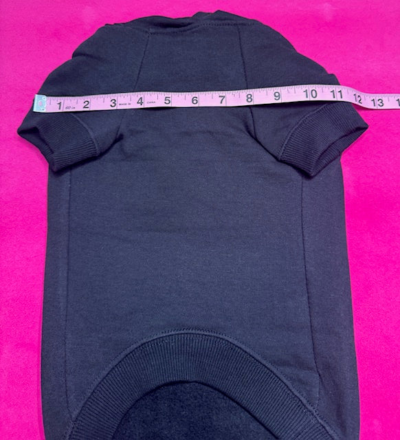 Braveheart Bear Black Dog Hoodie Medium