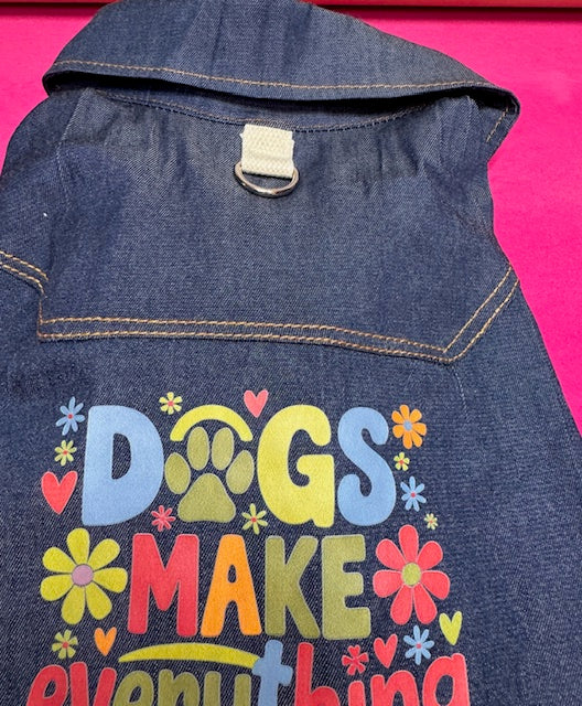 Denim Dog Shirt XL