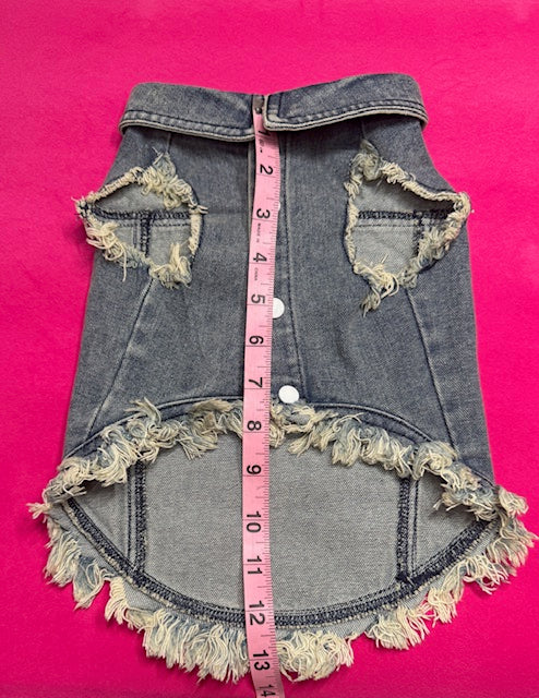 Candy Cane Dog Vest XL