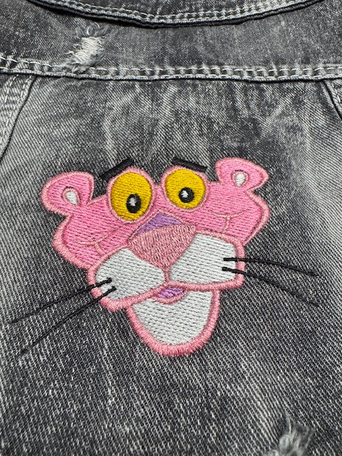 Pink Panther Denim Dog Vest XL