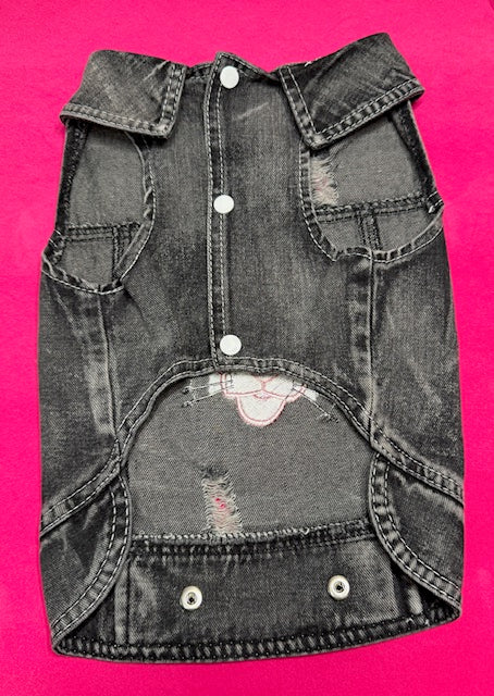 Pink Panther Denim Dog Vest XL
