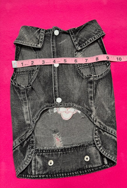 Pink Panther Denim Dog Vest XL