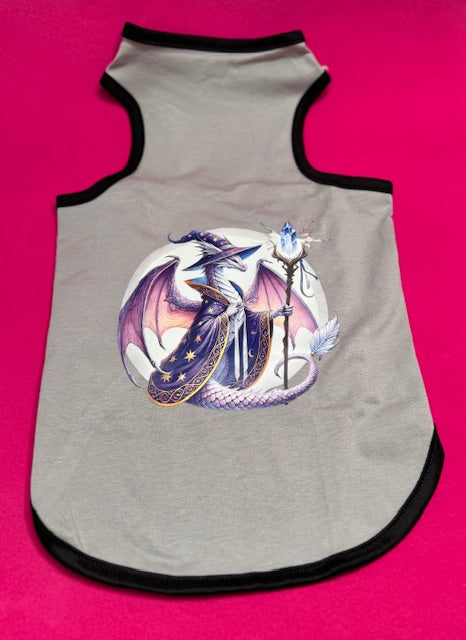 Wizard Dragon Dog Shirt XL