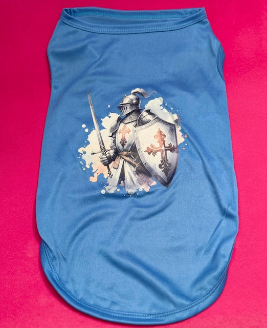 Knightly Blue Dog Shirt XXL