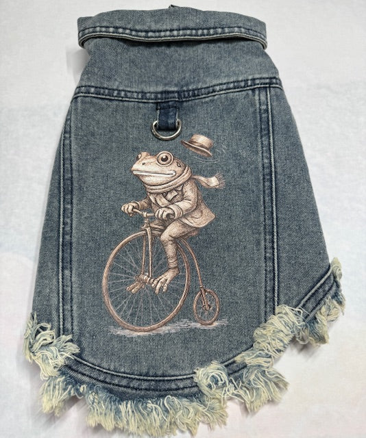 Mr. Toad Denim Dog Vest XL