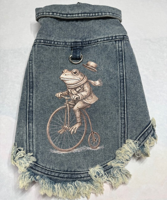 Mr. Toad Denim Dog Vest XL
