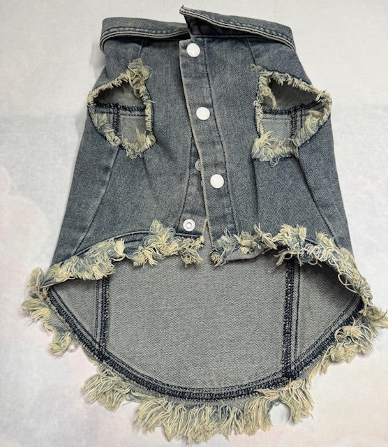 Mr. Toad Denim Dog Vest XL