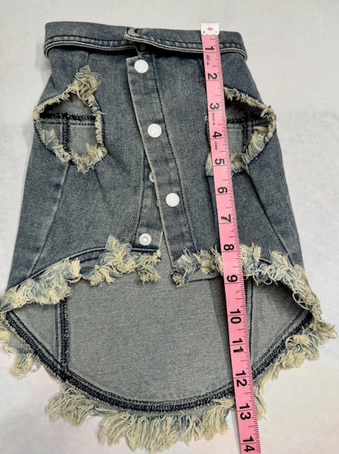 Mr. Toad Denim Dog Vest XL