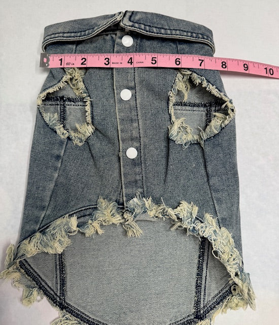 Mr. Toad Denim Dog Vest XL