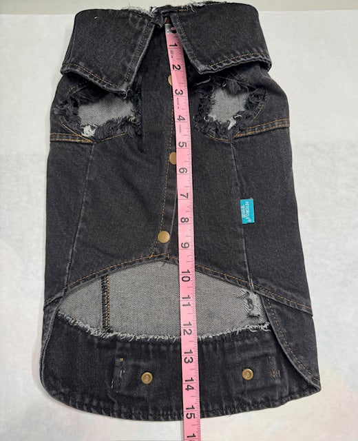 Live Love Bark Denim Dog Vest XL