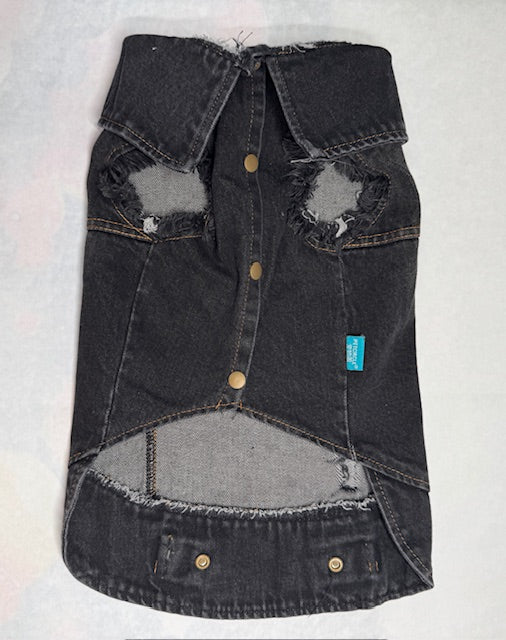 Live Love Bark Denim Dog Vest XL