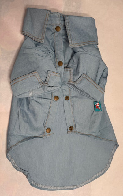Pegasus Unicorn Denim Dog Shirt XL