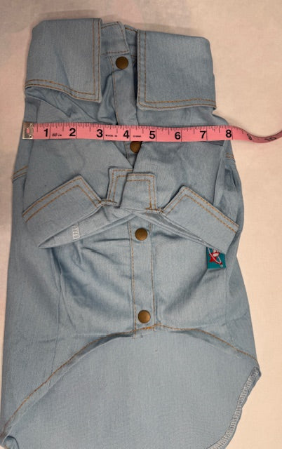 Pegasus Unicorn Denim Dog Shirt XL