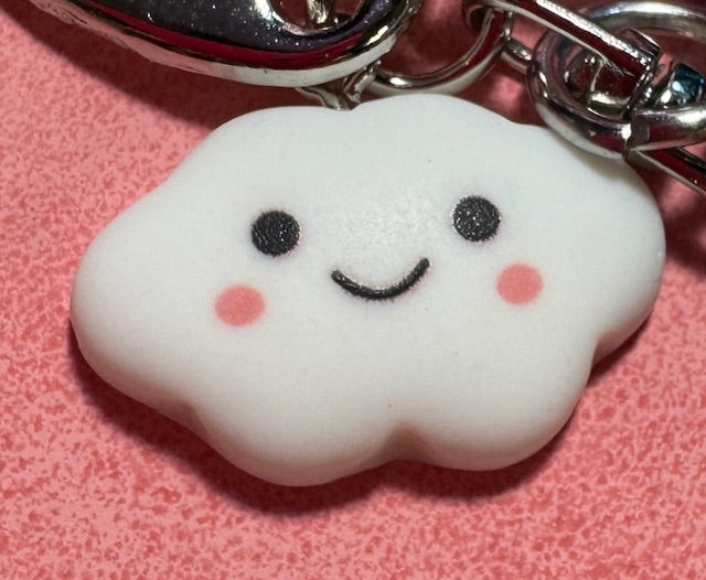 Mushroom and Rainbows Purse Charm/Zipper Pull