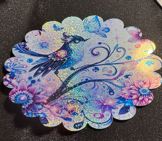 Blue Bird Laptop Sticker