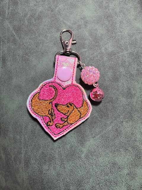 Dachshund Dog Key Fob