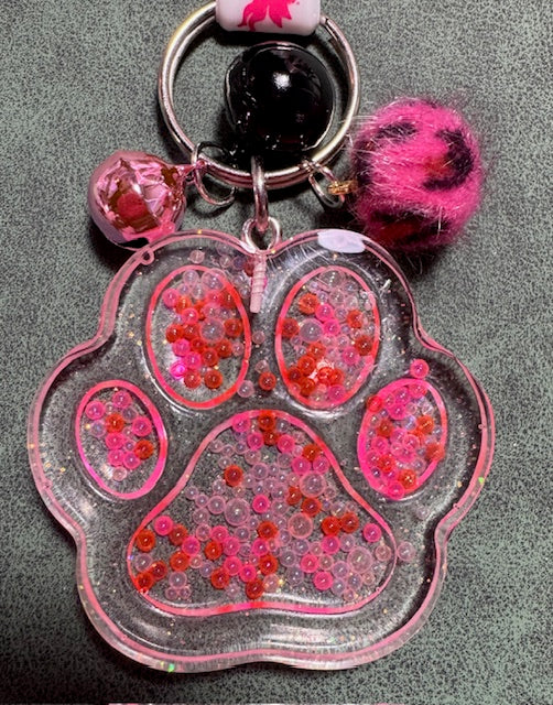 Paw Print Keychain